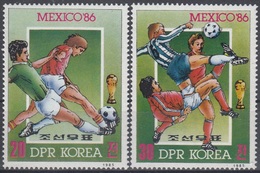 KOREA North 2702-2703,unused,football - Unused Stamps