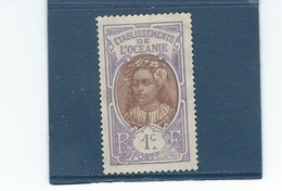 France Océanie  N° 21  O    Val : YT  0,20 € - Usati