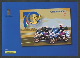 ITALIA FOLDER 2017 - 70° ANNIVERSARIO ISTITUZIONE POLIZIA STRADALE - Police - Gendarmerie