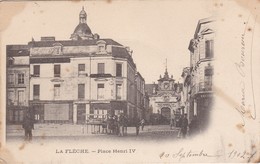Delcampe - LA FLECHE - Place Henri IV - La Fleche