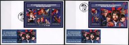 Centrafrica 2017, Music, McCartney, 4val In BF +BF In 2FDC - Singers