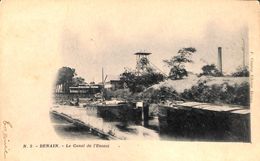 Denain - Le Canal De L'Escaut (animée, Batellerie, Cambay 1901) - Chiatte, Barconi