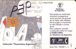 TARJETA TELEFONICA DE ARGENTINA. CARTOONS - DIBUJOS (066) - Argentinien