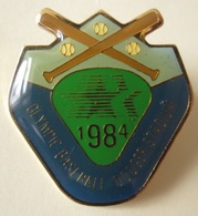 Pin 1984 DODGER Baseball STADIUM - Button Badge Lapel - Honkbal Olympic Sport - Baseball