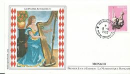 Lettre 1er Jour Monaco1983 Les Poupees Automate - Covers & Documents