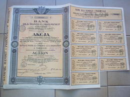 FRANCIA POLONIA  AZIONE OBBLIGAZIONE FRANCESE BANQUE COMMERCE ET INDUSTRIE A VARSOVIE WARSZAWA 1922 - Historische Documenten