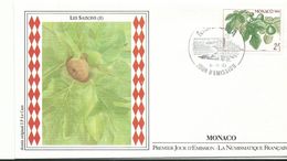 Lettre 1er Jour Monaco1983  Les Saisons 2 - Lettres & Documents