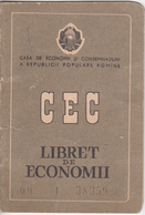 Romania , Roumanie , 1960 , Carnet CEC , Banking Cec Book - Cheques & Traveler's Cheques