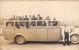 65-LOURDES- CARTE-PHOTO- TRANSPORT AUTOBUS - Lourdes