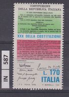 ITALIA REPUBBLICA, 1978	Giornata Della Costituzione  Nuovo - 1971-80:  Nuovi