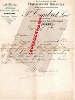 21- DIJON- RARE LETTRE MANUSCRITE SIGNEE NOLOTTE FILS-LETALENET-P. TOMBRET- HORTICULTURE-HORTICOLE-33 RUE ROSES-1894 - Landbouw