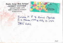 Portugal Cover With Galinhas ATM Stamp - Storia Postale