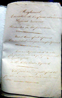 PAUPERISME MANUSCRIT 1836 ENFANCE ABANDONNEE REGLEMENT DE L'ASSOCIATION DE LA PROVIDENCE BORDEAUX - Manuscrits