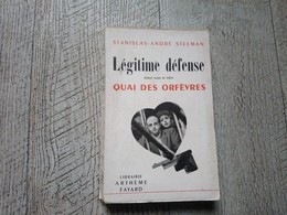 Légitime Défense Film Quai Des Orfèvres Stanislas André Steeman 1947 Cinéma Policier - Arthème Fayard - Autres