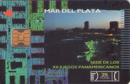 TARJETA TELEFONICA DE ARGENTINA. MAR DEL PLATA, XII JUEGOS PANAMERICANOS (396) - Argentinien