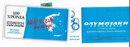 Transportation Tickets - One Way Ticket - Plane - Greece - Avio Company - Olympic Games Logo - Europa