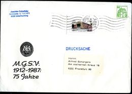 Bund PU113 C1/002 Privat-Umschlag MGSV Gebraucht Unterhaching 1988  NGK 8,00 € - Enveloppes Privées - Oblitérées
