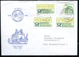 Bund PU113 C2/003 Privat-Umschlag ALTES POSTAMT BUXTEHUDE Gebr. 1987  NGK 6,00 € - Privé Briefomslagen - Gebruikt