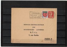 CTN27 - MARIANNE DE MULLER 0f25  ENV. TSC STATISTIQUES LAITIERS  CIRCULEE - Standard Covers & Stamped On Demand (before 1995)
