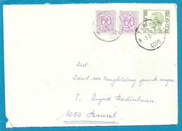 M4 +855 Op Brief Met Stempel POST. 6 (B.P.S.) - Otros & Sin Clasificación