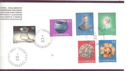 Luxembourg: Yvert N° 872/877 - Storia Postale