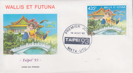 Enveloppe  FDC  1er  Jour    WALLIS  Et  FUTUNA   Exposition  Philatélique  Internationale  TAIPEI   1993 - FDC