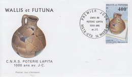 Enveloppe  FDC  1er  Jour   WALLIS  ET  FUTUNA    C.N.R.S    Poterie  LAPITA    1997 - FDC