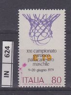 ITALIA REPUBBLICA, 1979	Campionato Pallacanestro L. 80 Nuovo - 1971-80:  Nuovi