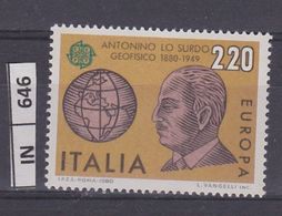 ITALIA REPUBBLICA, 1980	Europa L. 220 Nuovo - 1971-80:  Nuovi