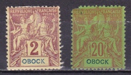 Obock N°33*,38* - Ungebraucht