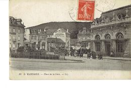 Cpa Gérardmer Place De La Gare - Gerardmer