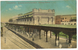 Camaguey Estacion Del Ferro Carril Railway Station  Used From Delicias To Farmacia Las Mercedes Manzanillo - Cuba