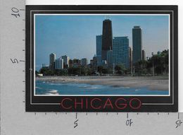 CARTOLINA NV STATI UNITI - CHICAGO - The Waves The Beach And The Lakefront Skyline - 10 X 15 - Chicago