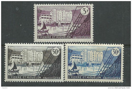 Saint Pierre Et Miquelon N° 348/ / 50  XX  Les 3 Valeurs Neuf Sans Charnière, TB - Unused Stamps