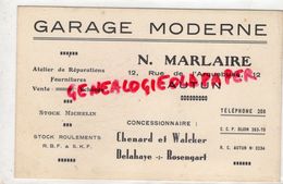 71- AUTUN- RARE CARTE GARAGE MODERNE -N. MARLAIRE -12 RUE ARQUEBUSE-CHENARD WALCKER-DELAHAYE-ROSENGART - Automobil