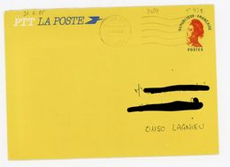 31# FRANCE - ENTIER TYPE LIBERTÉ TVP ROUGE (2,10 ROUGE) N° YT 2484A-CL OBLI. DE CAEN DU 27/6/85 - Standard Covers & Stamped On Demand (before 1995)