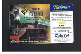 SPAGNA (SPAIN) - TELEFONICA  (CHIP) -  1999 RAILWAY MUSEUM    - USED - RIF. 10011 - Trains