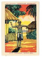 CHROMO IMAGE CHOCOLAT LOMBART N°80 MADAGASCAR DANSEUR BARA - Lombart