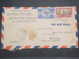 NOUVELLE CALÉDONIE - Enveloppe De Nouméa( Matelot Radio ) Pour Montauban En 1945 , Affranchissement Plaisant - L 14781 - Briefe U. Dokumente