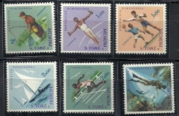 St Thomas And Principe São Tomé 1962 Sports Issue Common Design Type CD48 Set Of 6 MNH - Buceo