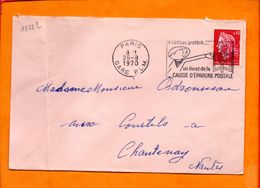 PARIS, Paris Gare PLM, Flamme SCOTEM N° 1522l, Le Cadeau Préféré, Livret D'épargne Postale, Flamme à Droite - Mechanical Postmarks (Advertisement)