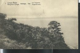 Carte N° 43. Vue: 7. Katanga.  Toa : Lac Tanganika; Obl. 19/09/1913  Pour Bxl - Interi Postali