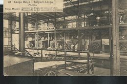 Carte N° 61. Vue: 84.  PANDA: Intérieur De L'usine De Concentration  Obl. Kinshasa1925 - Stamped Stationery