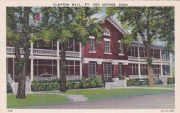 Iowa Des Moines Clayton Hall Fort Des Moines - Des Moines