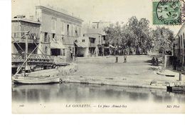 Cpa La Goulette Place Ahmed Bey - Tunisie