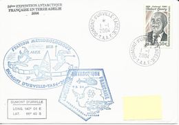 2004 Lettre En Provenance De Dumont-d'Urville "54e Expédition Antarctique Française En Terre Adélie" - Lettres & Documents
