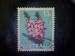 Australia, Scott #435, Used(o), 1968, State Flowers, Victoria, Pink Heath,13cts, Multicolored - Used Stamps