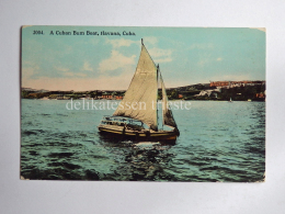 CUBA LA AVANA HAVANA La Habana Cuba Bum Boat AK CPA Old Postcard - Cuba