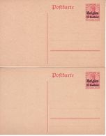 Entier Postal Occupation Allemande - N° 3 - Lot De 2 Cartes Neuves - Deutsche Besatzung