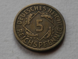 Allemagne  5 Reichspfennig 1935 E   Muldenhutten   Km#39  Alu Bronze TTB+ - 5 Reichspfennig